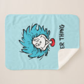 猫が帽子を被る1つ2つ – 姉妹 シェルパブランケット (正面(横))