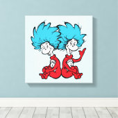 猫が帽子を被る キャンバスプリント (インサイチュ (ウッドフロア))