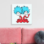 猫が帽子を被る キャンバスプリント (インサイチュ (リビング))