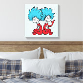 猫が帽子を被る キャンバスプリント (インサイチュ (寝室))