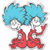 猫が帽子を被る シール (正面)