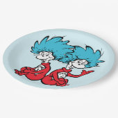 猫が帽子を被る ペーパープレート (アングル)