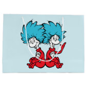 猫が帽子を被る ラージペーパーバッグ (裏面)