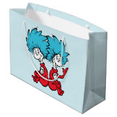 猫が帽子を被る ラージペーパーバッグ (裏面アングル)