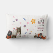 猫が幸せになれる木材の枕 ランバークッション (裏面)