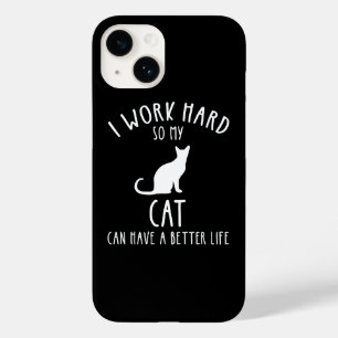 猫が幸せに暮らせるように一生懸命働く Case-Mate iPhone 14ケース