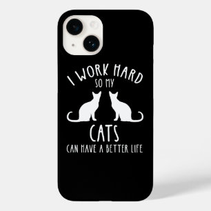 猫が幸せに暮らせるように一生懸命働く Case-Mate iPhone 14ケース