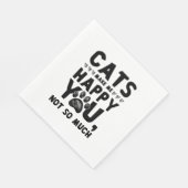 猫が幸せ スタンダードランチョンナプキン (角)