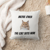 猫が座っているよ 面白い オーダーメイド猫グッズ クッション (ブランケット)