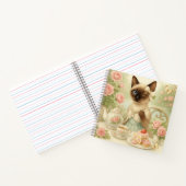 猫が庭で昼茶をしている ノートブック (内部)