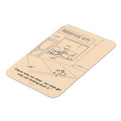 猫が引きつける家具 マグネット (左側)