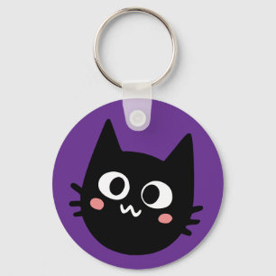 猫が待ってるコンタクト キーホルダー