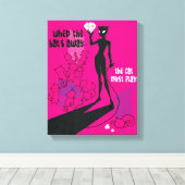 猫が必要遊 キャンバスプリント (インサイチュ (ウッドフロア))