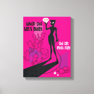 猫が必要遊 キャンバスプリント