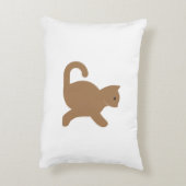 猫が挨拶 アクセントクッション (裏面(縦))