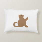 猫が挨拶 アクセントクッション (裏面)