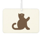 猫が挨拶 カーエアーフレッシュナー (正面)