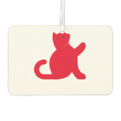 猫が挨拶 カーエアーフレッシュナー (裏面)