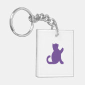 猫が挨拶 キーホルダー (正面左)