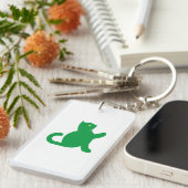 猫が挨拶 キーホルダー (正面右)