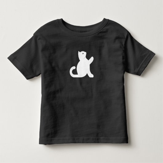 猫が挨拶 トドラーTシャツ (正面)