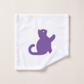 猫が挨拶 バスタオルセット (ウォッシュタオル)