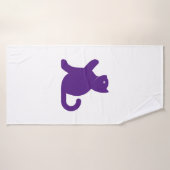 猫が挨拶 バスタオル (バスタオル)