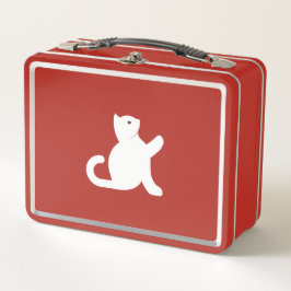 猫が挨拶 メタルランチボックス