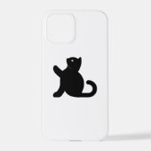 猫が挨拶 iPhoneケース (裏面)