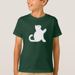 猫が挨拶 Tシャツ