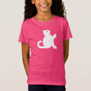 猫が挨拶 Tシャツ