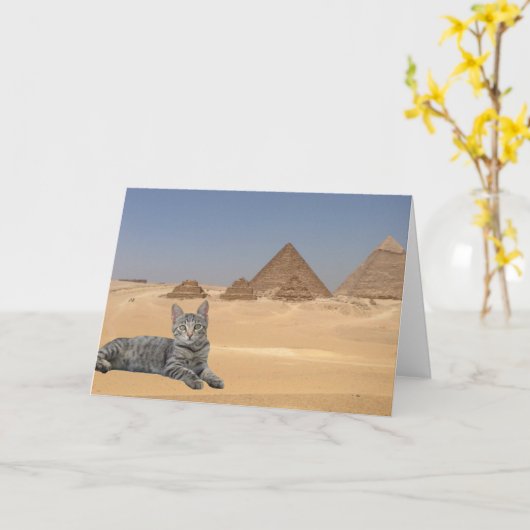 猫が支配する！ カード (黄色い花)