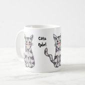 猫が支配する コーヒーマグカップ (正面左)