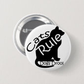 猫が支配する 缶バッジ (正面&裏面)