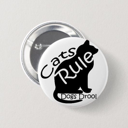 猫が支配する 缶バッジ (正面&裏面)