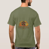 猫が支配するTシャツを着たオレンジタビー猫 Tシャツ (裏面)