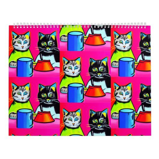 猫が暴れる2023年カレンダー カレンダー (カバー)