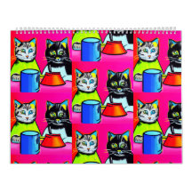 猫が暴れる2023年カレンダー