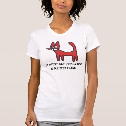 猫が最高の友達のTシャツ Tシャツ (正面)