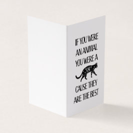 猫が最高の猫好きのカード