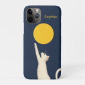 猫が月に手を伸ばす Case-Mate iPhoneケース (裏)