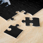 猫が月面に自転車で乗っている。 ジグソーパズル (側面)