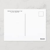 猫が木に隠れるフランツ・マルク ポストカード (裏面)