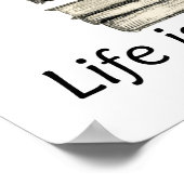 猫が本を書く生き方 ポスター (角)