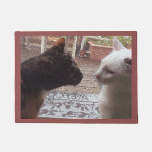猫が来る ドアマット (正面)