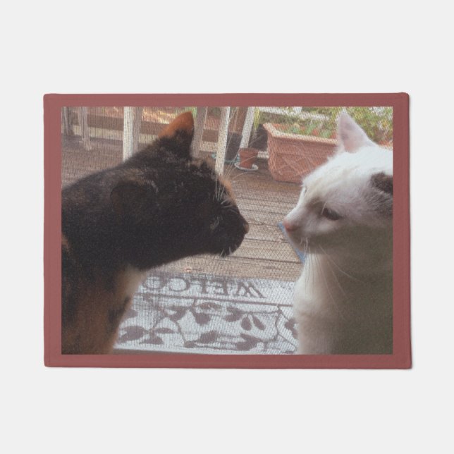 猫が来る ドアマット (正面)