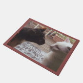 猫が来る ドアマット (アングル)