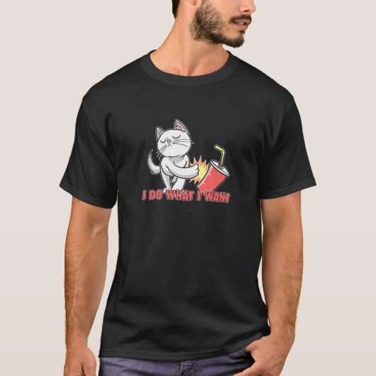 猫が欲しいことをする Tシャツ (正面)