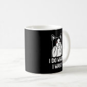 猫が欲しい事をするおもしろい コーヒーマグカップ (正面右)