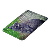 猫が歩いて仏やる気を起こさせる教引用文 マグネット (左側)